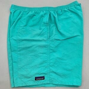 Patagonia Shorts Adult Size Large Teal Baggies Nylon Drawstring Men